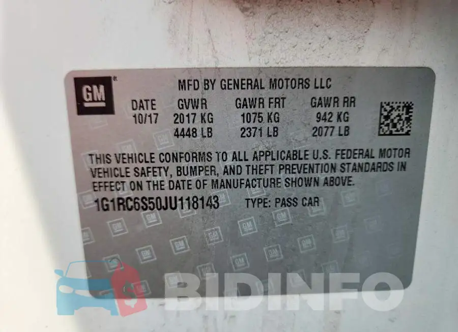 1G1RC6S50JU118143 Photo# 12