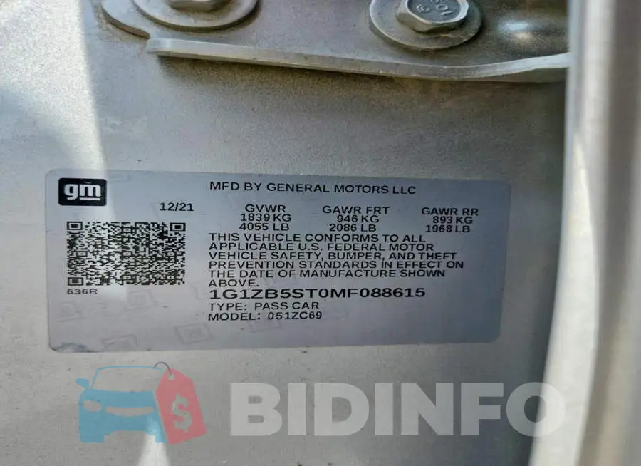 1G1ZB5ST0MF088615 Photo# 12