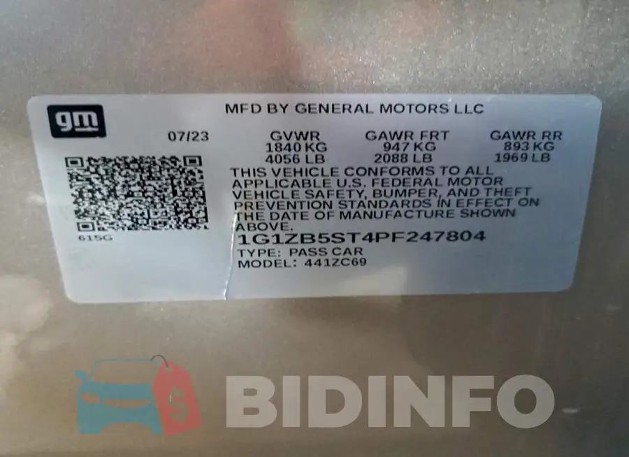 1G1ZB5ST4PF247804 Photo# 12