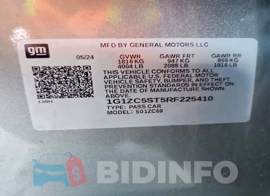 1G1ZC5ST5RF225410 Photo# 12