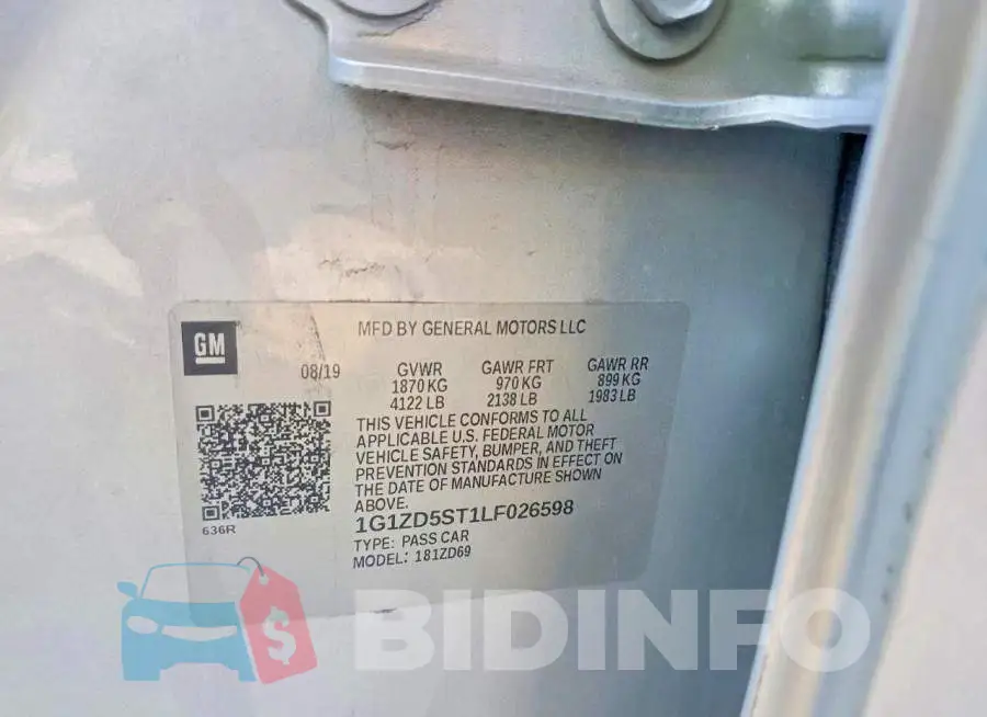 1G1ZD5ST1LF026598 Photo# 12