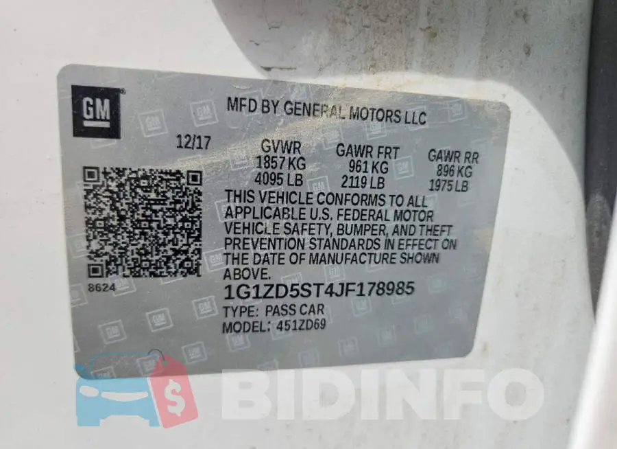 1G1ZD5ST4JF178985 Photo# 13