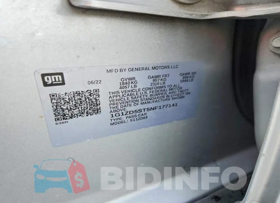 1G1ZD5ST5NF177141 Photo# 13
