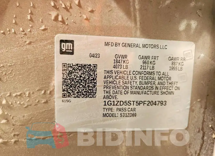 1G1ZD5ST5PF204793 Photo# 12