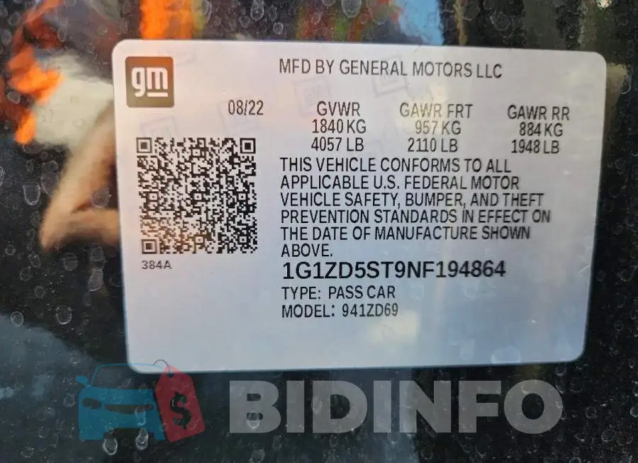 1G1ZD5ST9NF194864 Photo# 12