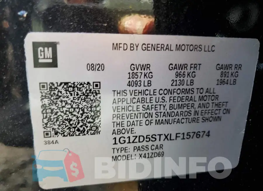 1G1ZD5STXLF157674 Photo# 13