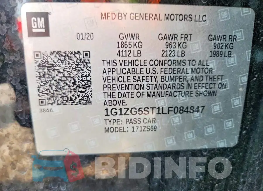 1G1ZG5ST1LF084847 Photo# 12