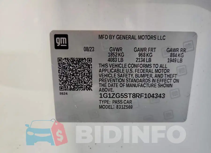 1G1ZG5ST8RF104343 Photo# 13