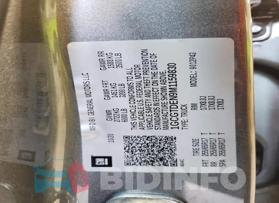 1GCGTDEN9M1159830 Photo# 12