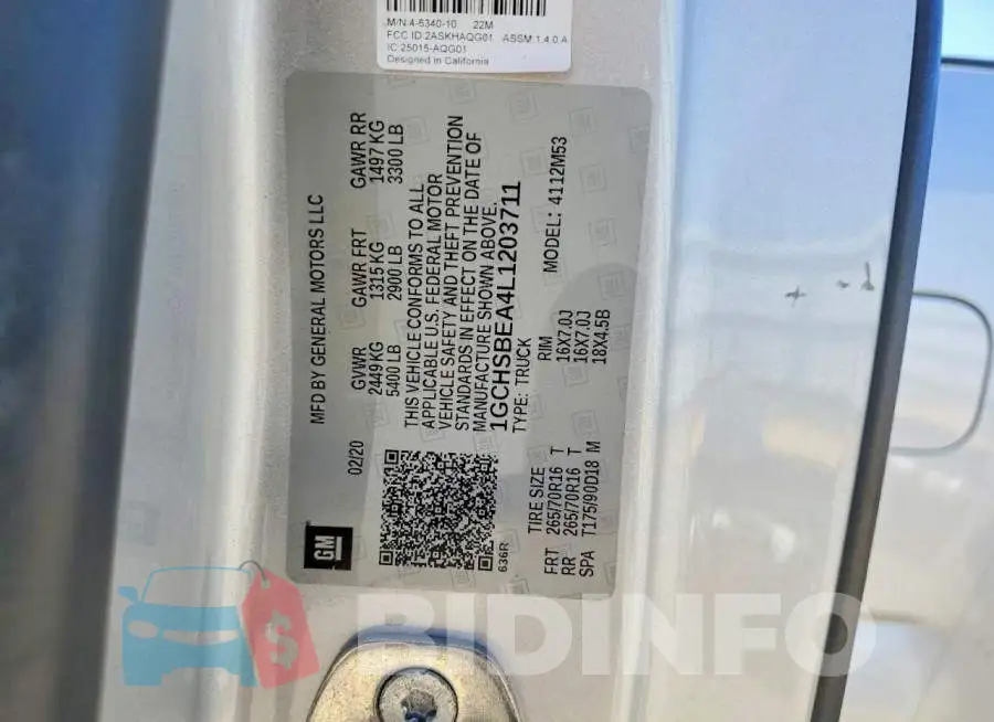 1GCHSBEA4L1203711 Photo# 12