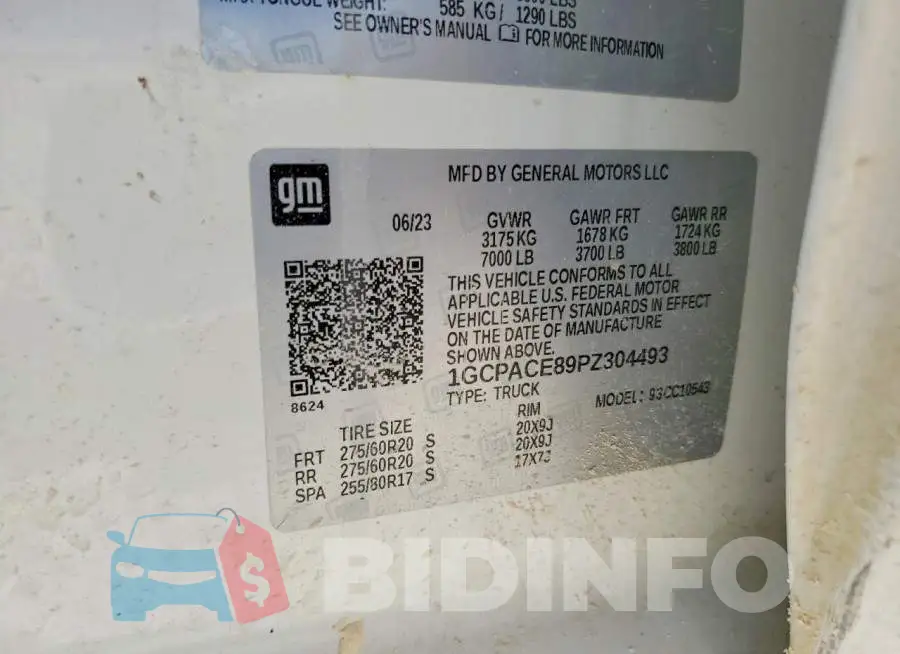 1GCPACE89PZ304493 Photo# 13