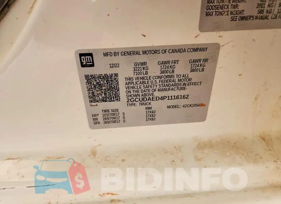 2GCUDAED4P1116162 Photo# 12