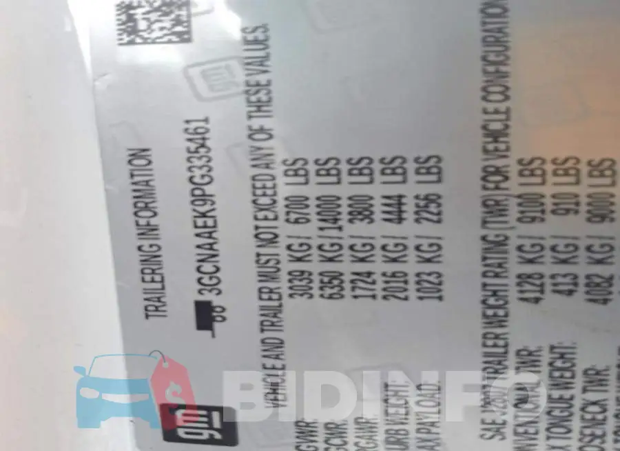 3GCNAAEK9PG335461 Photo# 12