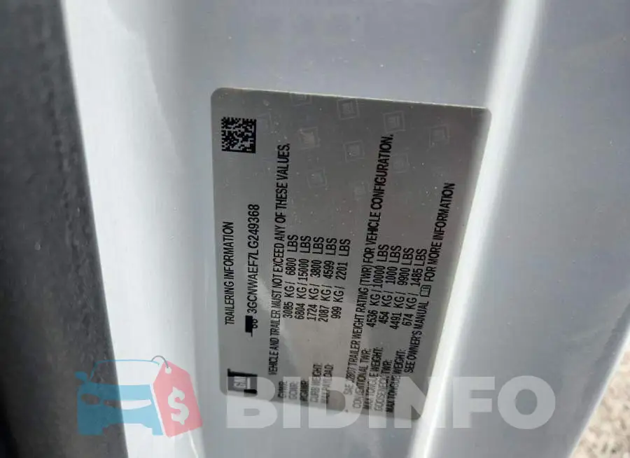 3GCNWAEF7LG249368 Photo# 12
