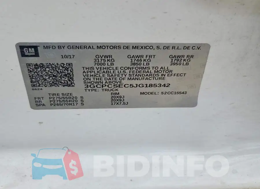 3GCPCSEC5JG185342 Photo# 12