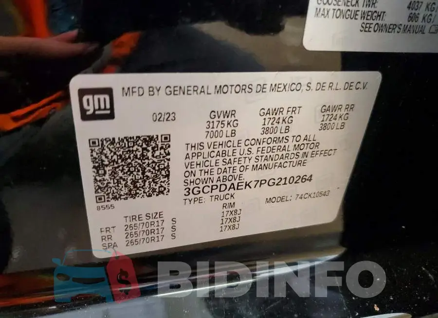 3GCPDAEK7PG210264 Photo# 12