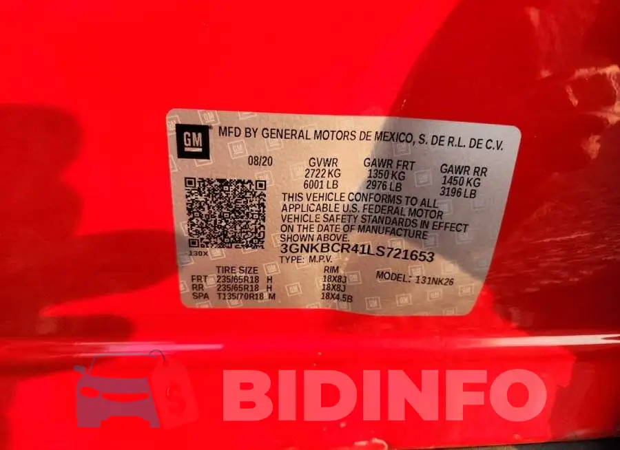 3GNKBCR41LS721653 Photo# 12