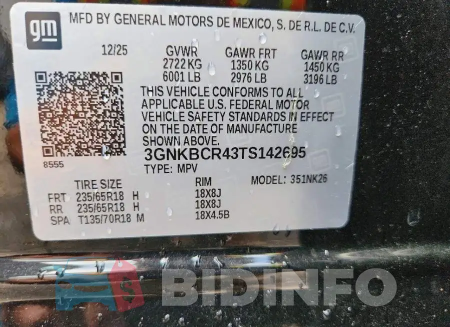 3GNKBCR43TS142695 Photo# 13