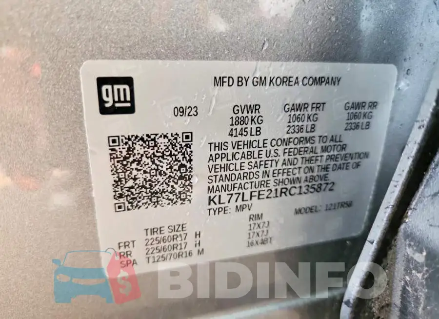 KL77LFE21RC135872 Photo# 13