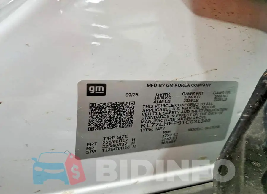 KL77LHEP9TC031340 Photo# 13