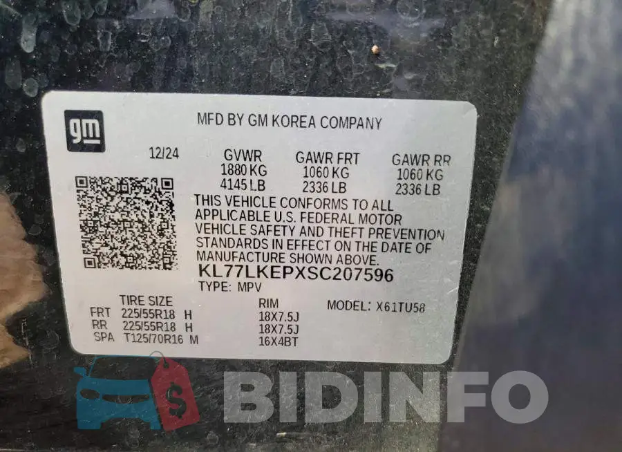 KL77LKEPXSC207596 Photo# 13