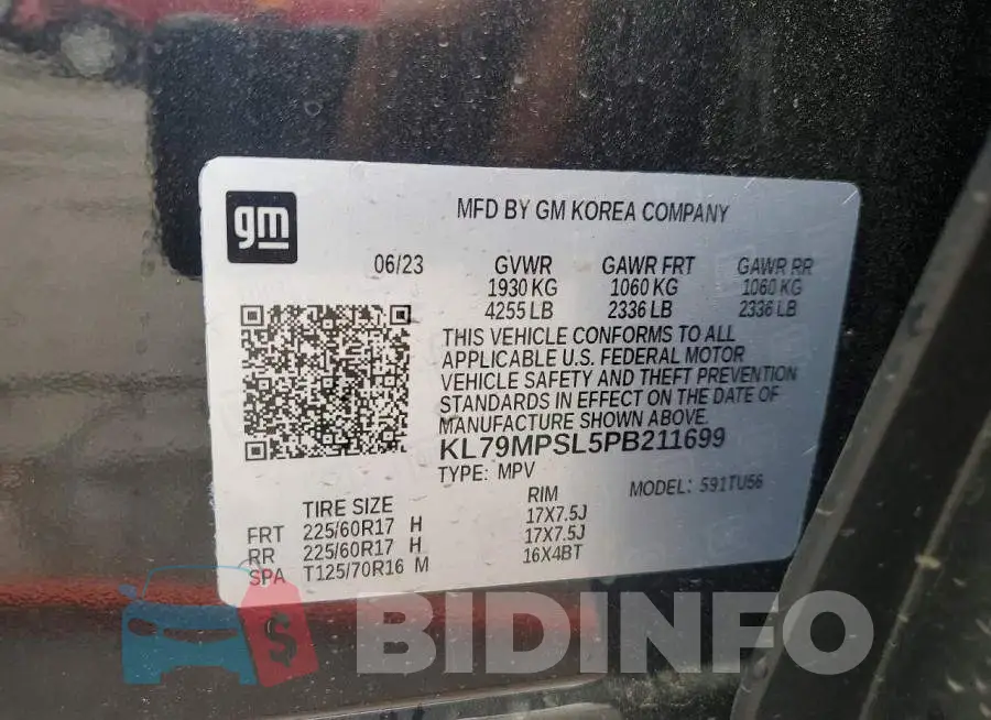 KL79MPSL5PB211699 Photo# 13