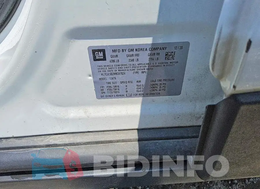 KL7CJLSB2MB347024 Photo# 12