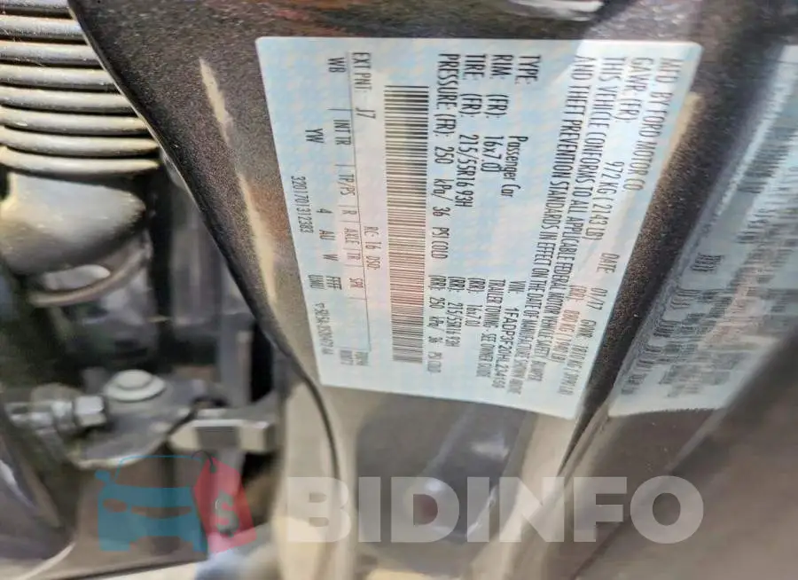 1FADP3F20HL234159 Photo# 12