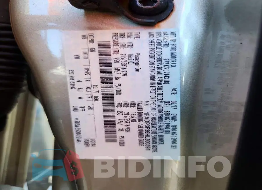 1FADP3F26HL300391 Photo# 12