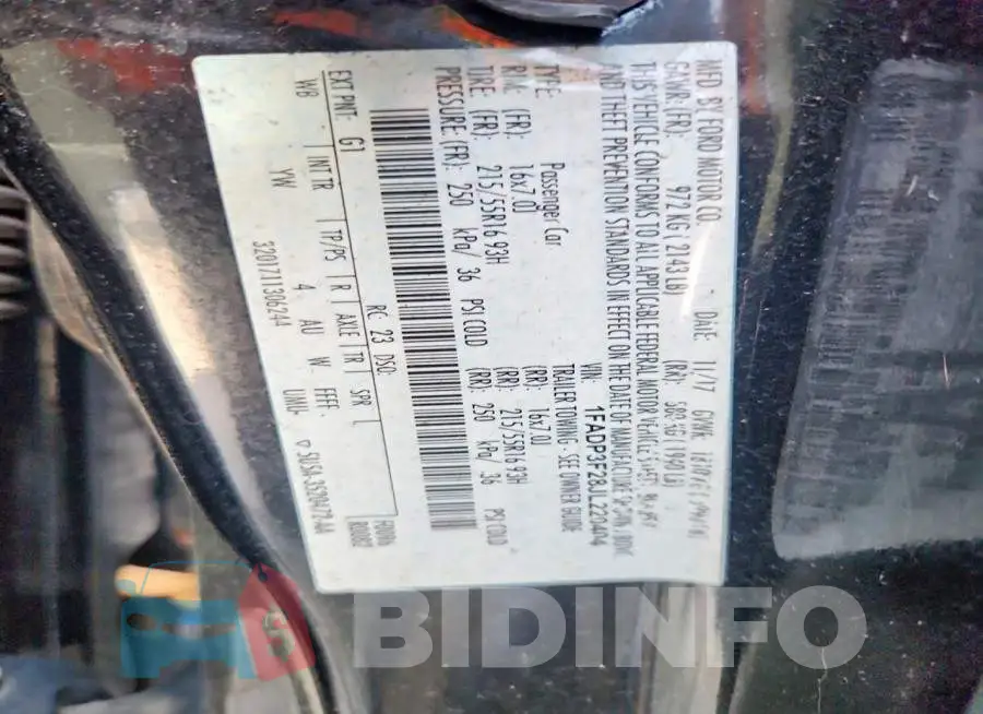 1FADP3F28JL220404 Photo# 12
