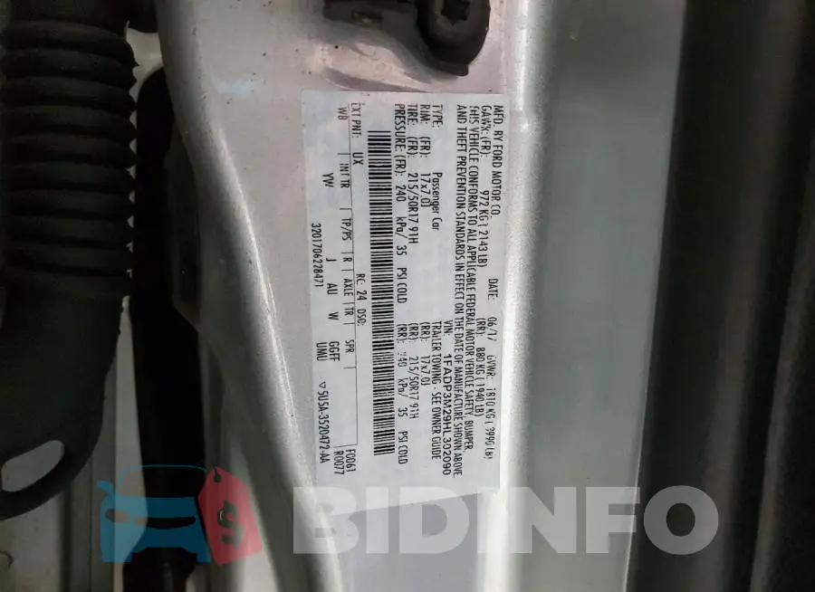 1FADP3M29HL302090 Photo# 12