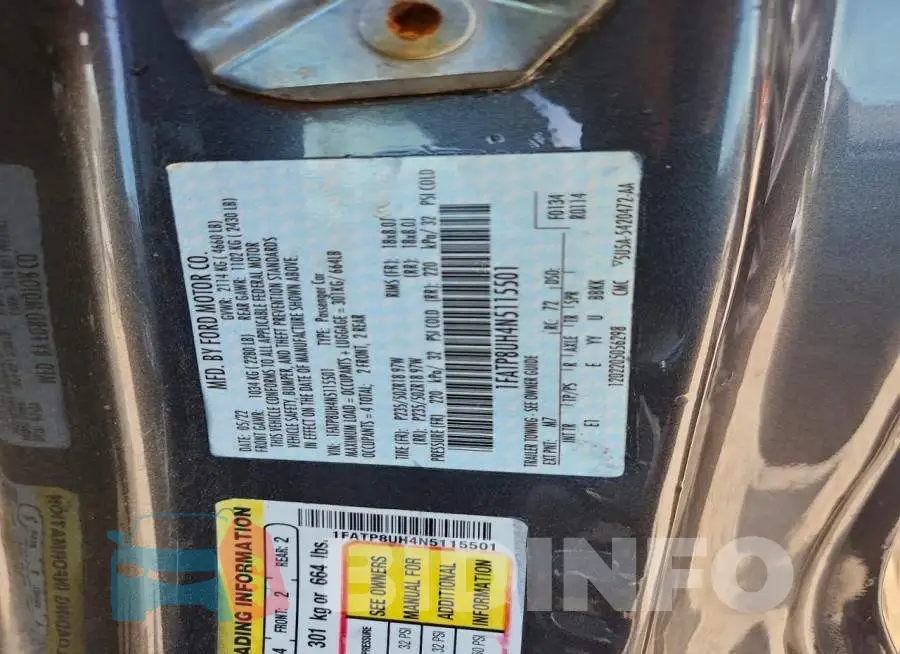 1FATP8UH4N5115501 Photo# 13