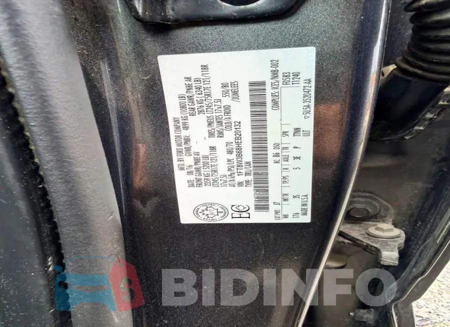 1FT8W3B68HEB20132 Photo# 10