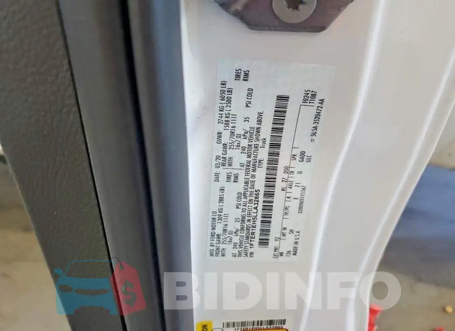 1FTER1EH5LLA32865 Photo# 12