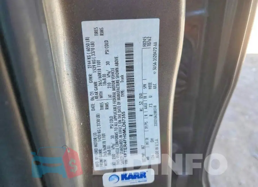 1FTER4FH0MLD67355 Photo# 12