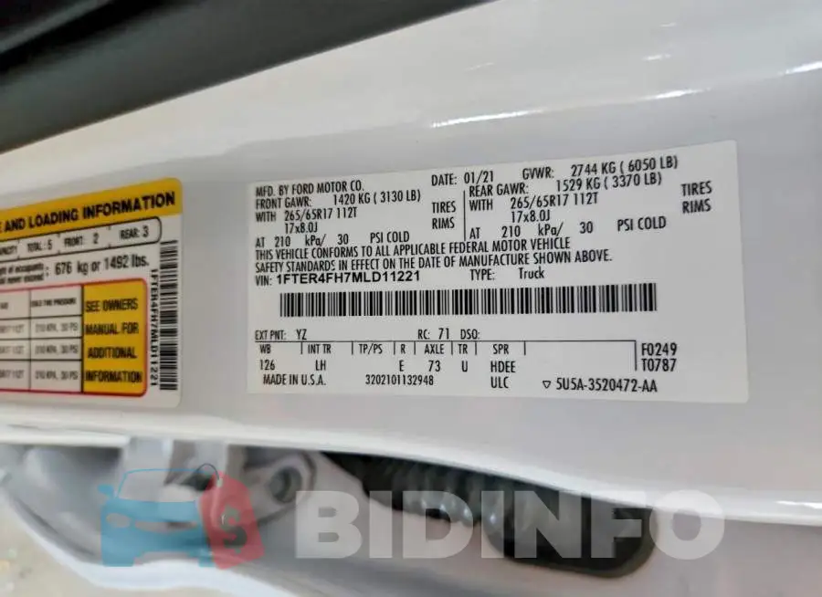 1FTER4FH7MLD11221 Photo# 12
