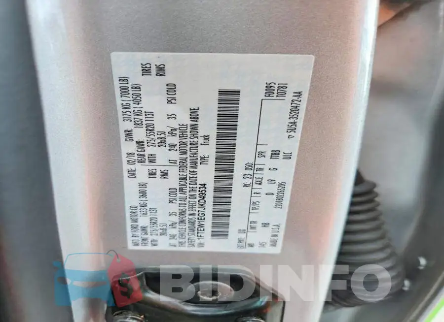1FTEW1EG7JKD49534 Photo# 12