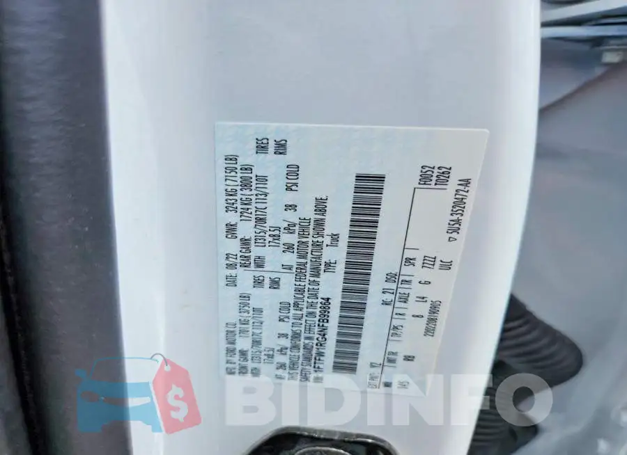 1FTFW1RG4NFB99864 Photo# 12