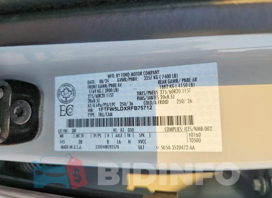 1FTFW5LDXRFB75712 Photo# 12