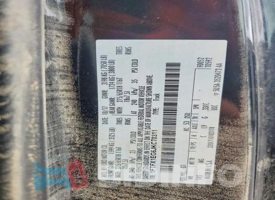 1FTFX1EG6JKC70311 Photo# 12