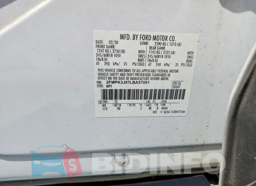 2FMPK3J97LBA57091 Photo# 14
