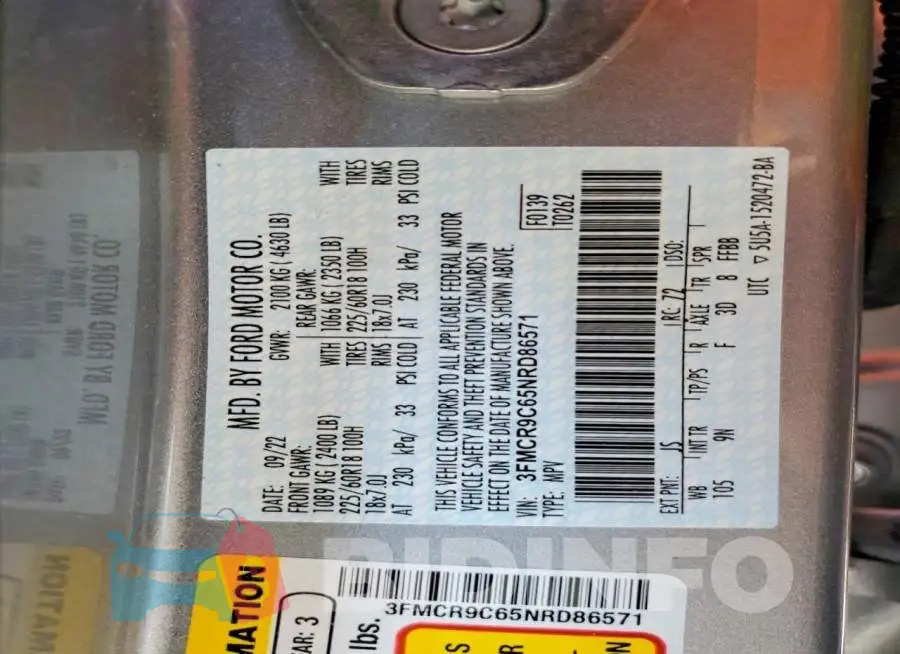3FMCR9C65NRD86571 Photo# 14