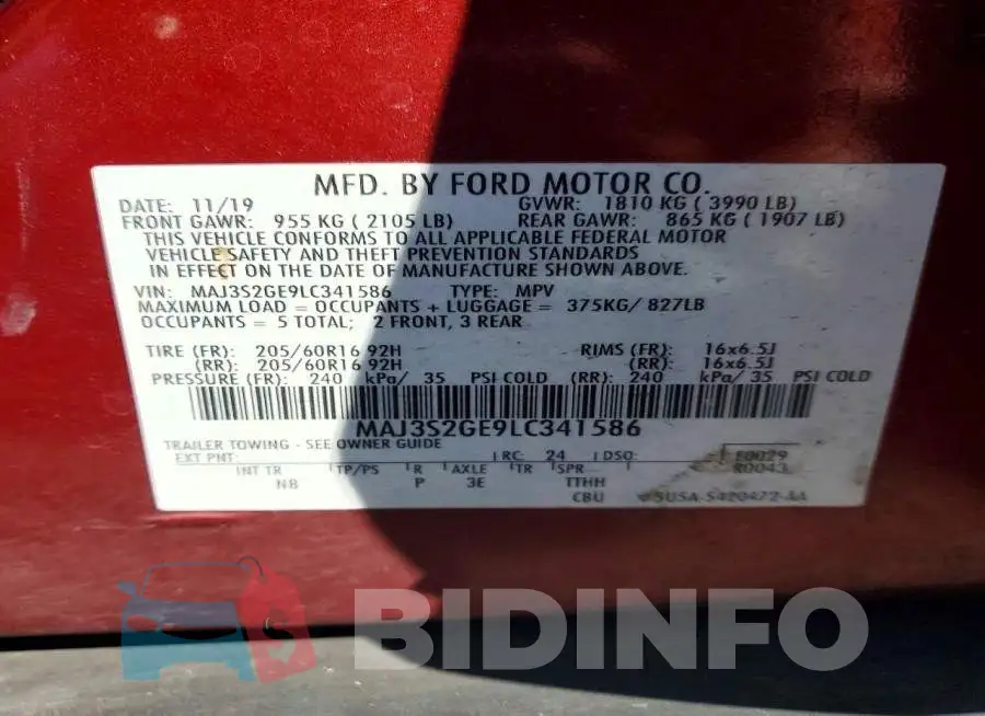 MAJ3S2GE9LC341586 Photo# 13