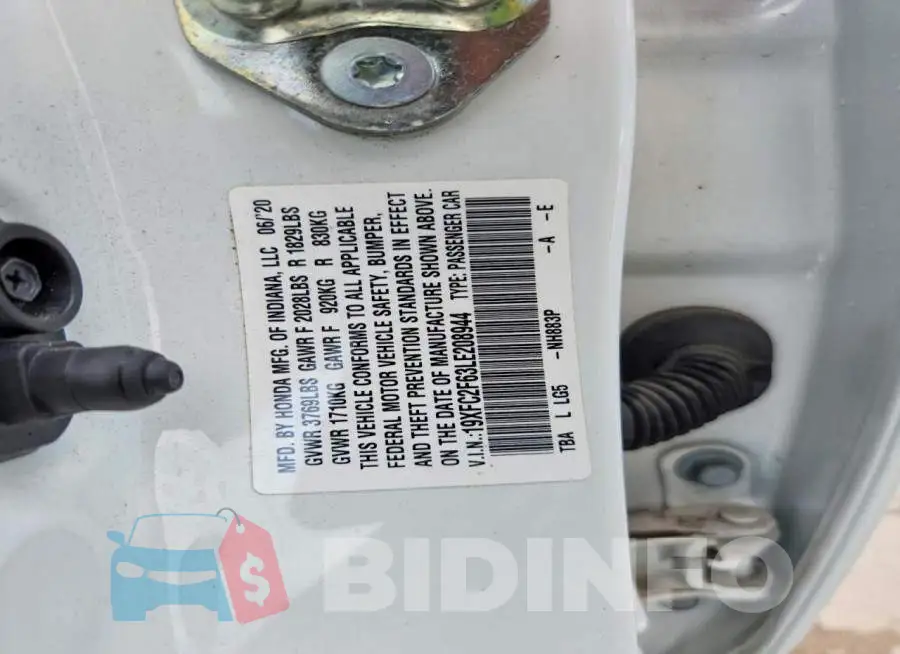 19XFC2F63LE208944 Photo# 12