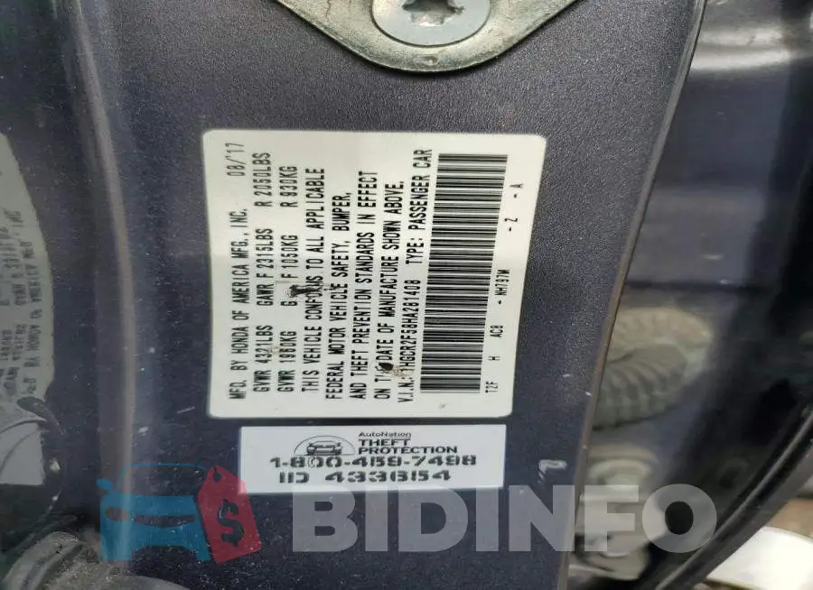 1HGCR2F58HA281408 Photo# 12