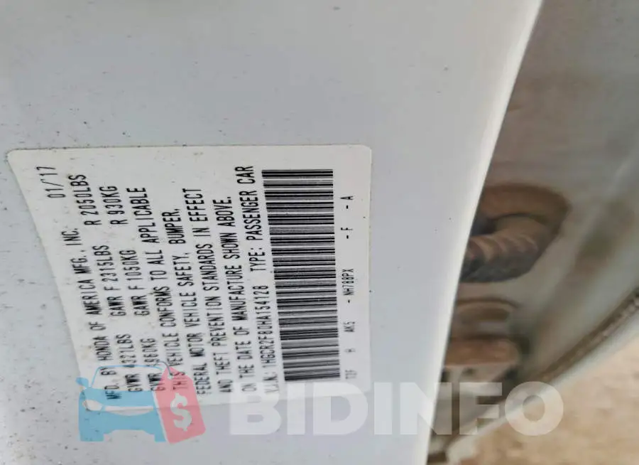 1HGCR2F80HA154128 Photo# 12