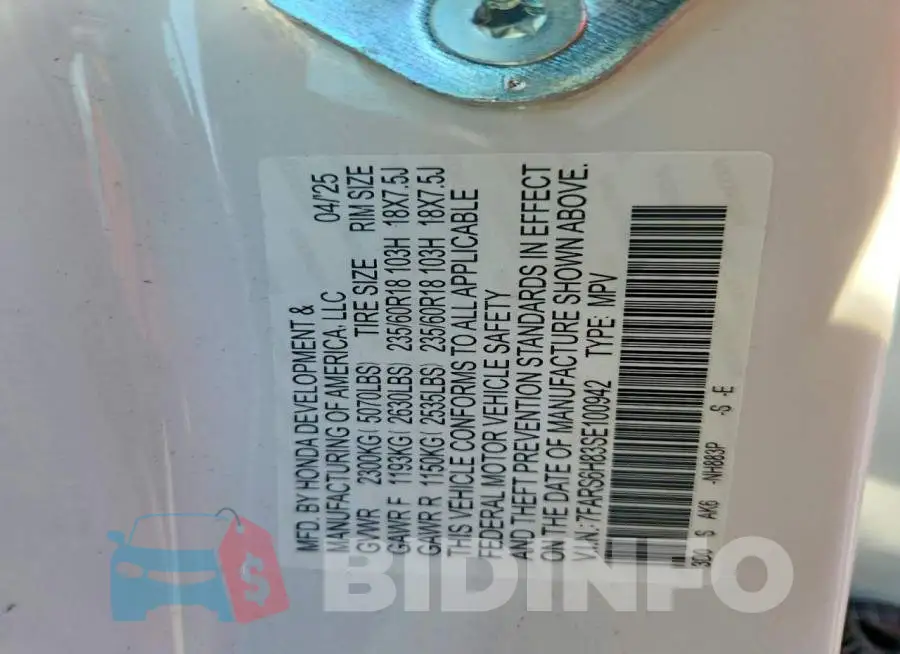 7FARS6H83SE100942 Photo# 13