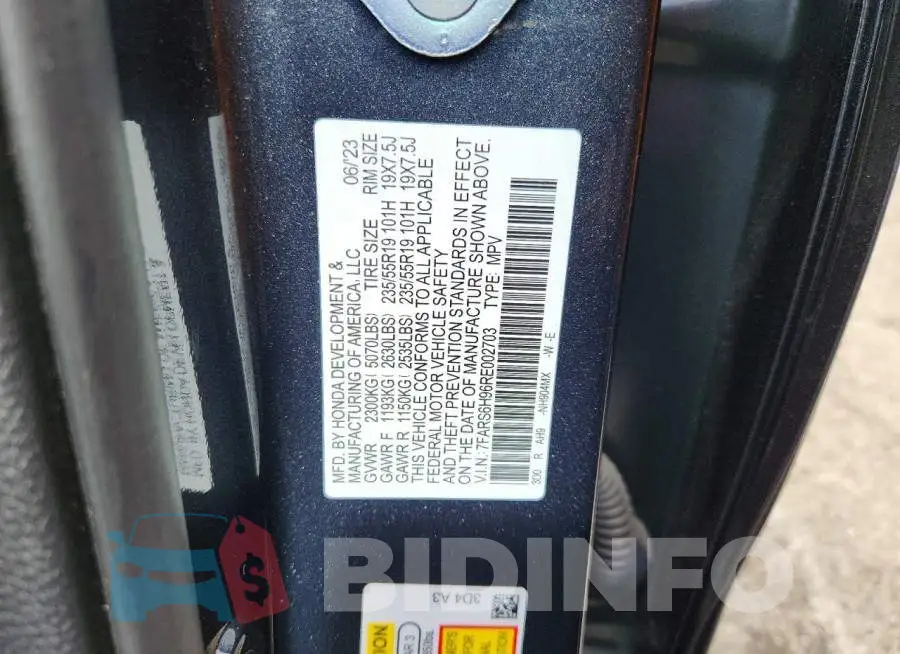 7FARS6H96RE002703 Photo# 13