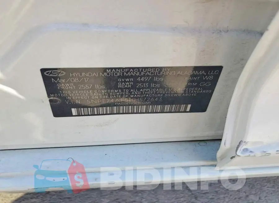 5NPE24AF5HH572643 Photo# 12