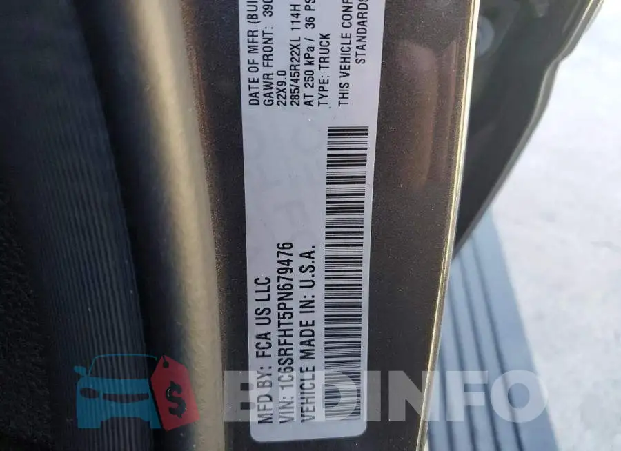 1C6SRFHT5PN679476 Photo# 12